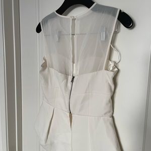 Peplum BCBG white top